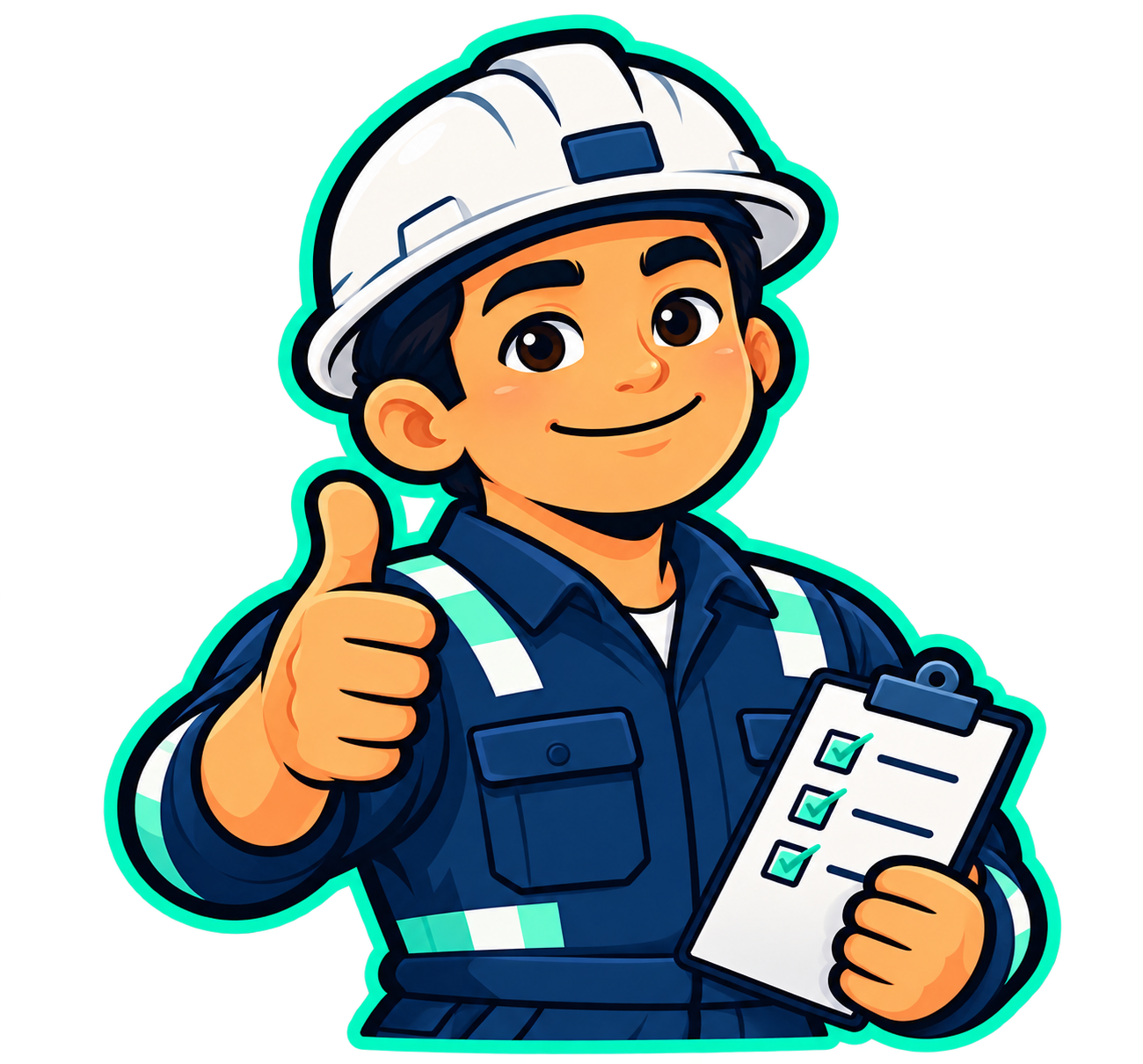 The Bulletproof Seafarer mascot giving a thumbs-up